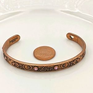 Alex and Ani Rose Gold Love Cuff Bracelet NWOT